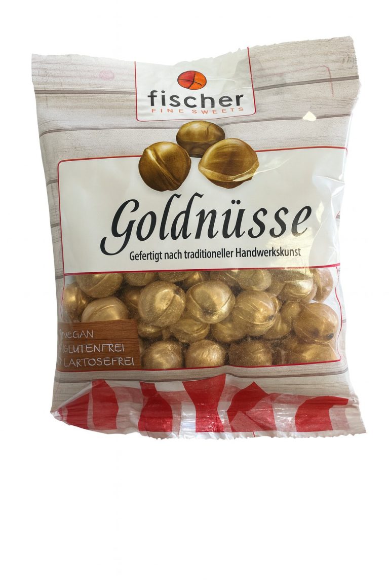Fischer Goldnüsse Bonbons im Beutel